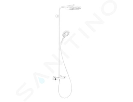 Hansgrohe Raindance Select S - Sprchový set Showerpipe s termostatem, 3 proudy, matná bílá 27633700