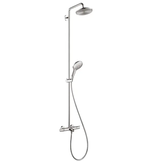 Hansgrohe Raindance Select - Termostatická vanová baterie S 240 Showerpipe s příslušenstvím, chrom 27117000