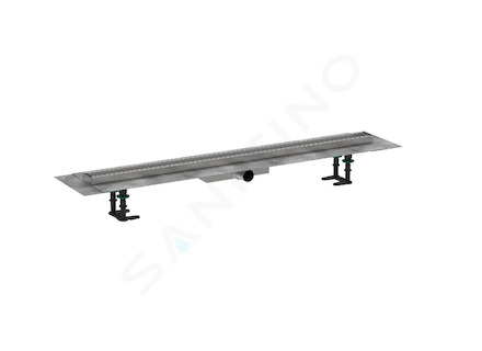 Hansgrohe RainDrain Compact - Sprchový žlab 100 cm pro vložení dlažby, s roštem 56171000