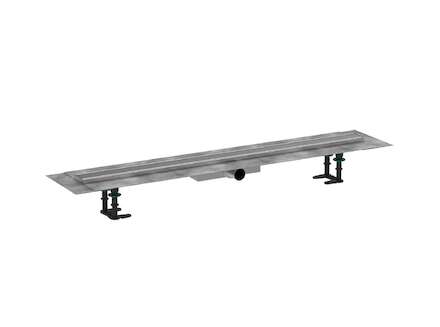 Hansgrohe RainDrain Compact - Sprchový žlab 100 cm, s roštem, kartáčovaná nerezová ocel 56170800