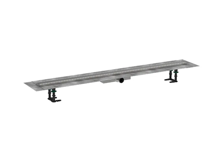 Hansgrohe RainDrain Compact - Sprchový žlab 120 cm, s roštem, kartáčovaná nerezová ocel 56172800