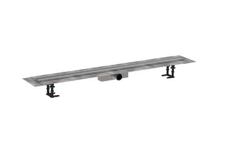 Hansgrohe RainDrain Compact - Sprchový žlab 120 cm, s roštem, kartáčovaná nerezová ocel 56184800