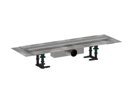 Hansgrohe RainDrain Compact - Sprchový žlab 60 cm, s roštem, kartáčovaná nerezová ocel 56174800