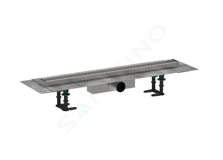 Hansgrohe RainDrain Compact - Sprchový žlab 70 cm pro vložení dlažby, s roštem 56177000
