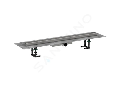 Hansgrohe RainDrain Compact - Sprchový žlab 80 cm pro vložení dlažby, s roštem 56167000