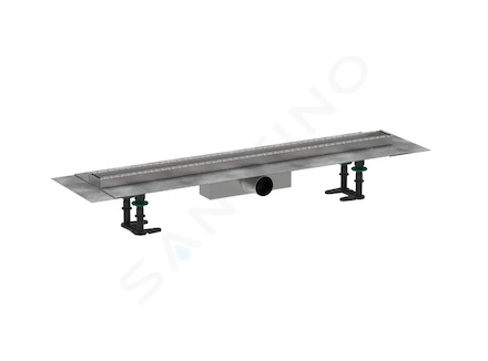 Hansgrohe RainDrain Compact - Sprchový žlab 80 cm pro vložení dlažby, s roštem 56179000