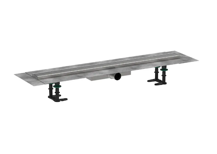 Hansgrohe RainDrain Compact - Sprchový žlab 80 cm, s roštem, kartáčovaná nerezová ocel 56166800