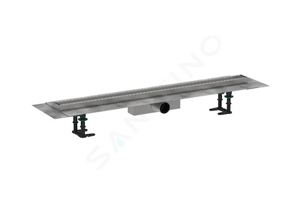Hansgrohe RainDrain Compact - Sprchový žlab 90 cm pro vložení dlažby, s roštem 56181000