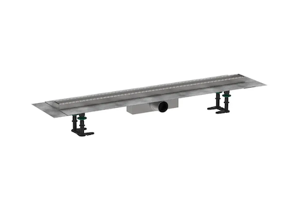 Hansgrohe RainDrain Compact - Sprchový žlab 90 cm pro vložení dlažby, s roštem 56181000