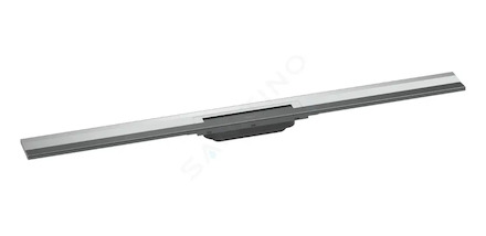 Hansgrohe RainDrain Flex - Lineární sprchový žlab s nerezovým roštem 1000, ke stěně, zkrátitelný, chrom 56053000