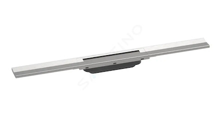 Hansgrohe RainDrain Flex - Lineární sprchový žlab s nerezovým roštem 700, do prostoru, zkrátitelný, kartáčovaná nerez 56043800