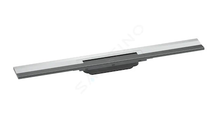 Hansgrohe RainDrain Flex - Lineární sprchový žlab s nerezovým roštem 700, ke stěně, zkrátitelný, chrom 56050000