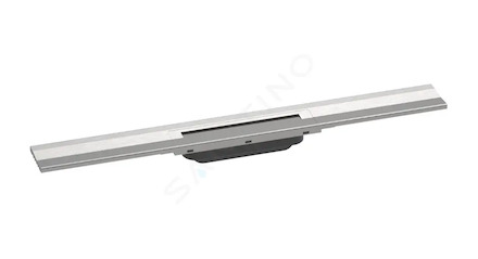 Hansgrohe RainDrain Flex - Lineární sprchový žlab s nerezovým roštem 700, ke stěně, zkrátitelný, kartáčovaná nerez 56050800
