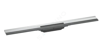 Hansgrohe RainDrain Flex - Lineární sprchový žlab s nerezovým roštem 800, ke stěně, zkrátitelný, chrom 56051000