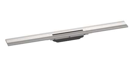 Hansgrohe RainDrain Flex - Lineární sprchový žlab s nerezovým roštem 800, ke stěně, zkrátitelný, kartáčovaná nerez 56051800