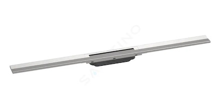 Hansgrohe RainDrain Flex - Lineární sprchový žlab s nerezovým roštem 900, do prostoru, zkrátitelný, kartáčovaná nerez 56045800
