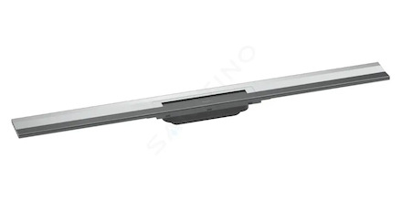 Hansgrohe RainDrain Flex - Lineární sprchový žlab s nerezovým roštem 900, ke stěně, zkrátitelný, chrom 56052000