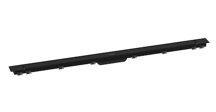 Hansgrohe RainDrain Match Plus - Sprchový žlab 120 cm, s roštem, matná černá 56218670