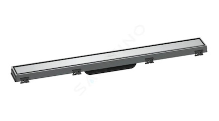 Hansgrohe RainDrain Match - Sprchový žlab s nerezovým roštem 700, s výškově stavitelným rámem, chrom 56037000