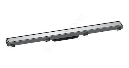 Hansgrohe RainDrain Match - Sprchový žlab s nerezovým roštem 800, s výškově stavitelným rámem, chrom 56038000