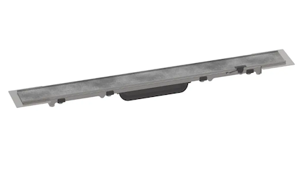 Hansgrohe RainDrain Rock - Lineární sprchový žlab 600, s roštem pro vložení dlažby, nerez 56029000
