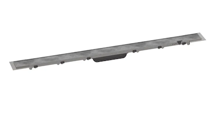 Hansgrohe RainDrain Rock - Lineární sprchový žlab 900, s roštem pro vložení dlažby, nerez 56032000