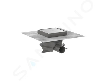 Hansgrohe RainDrain Spot Plus - Podlahová vpust, 15x15 cm, pro vložení dlažby, kartáčovaná nerezová ocel 56226800
