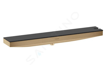 Hansgrohe Rainfinity - Nástěnné kolínko s držákem a poličkou, kartáčovaný bronz 26858140