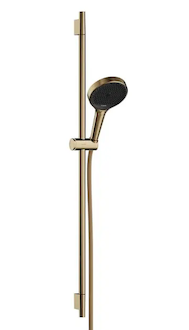 Hansgrohe Rainfinity - Set sprchové hlavice, tyče a hadice, 3 proudy, EcoSmart, zlatá 28744990