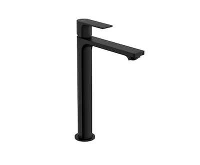 Hansgrohe Rebris E - Baterie pro umyvadlovou mísu, s výpustí, CoolStart, matná černá 72581670