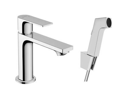 Hansgrohe Rebris E - Umyvadlová baterie s bidetovou sprškou, chrom 72216000