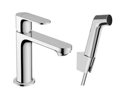 Hansgrohe Rebris S - Umyvadlová baterie s bidetovou sprškou, chrom 72215000