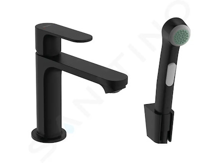 Hansgrohe Rebris S - Umyvadlová baterie s bidetovou sprškou, matná černá 72215670