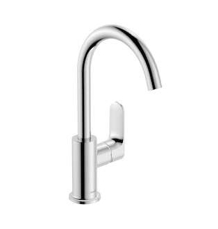 Hansgrohe Rebris S - Umyvadlová baterie s výpustí a otočným výtokem, chrom 72536000