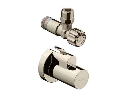 Hansgrohe Rohové ventily - Rohový ventil s krytkou, kartáčovaný nikl 13954820