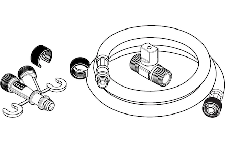 Hansgrohe  - Sada pro připojení vody pro sprchovací toaletu 60308000