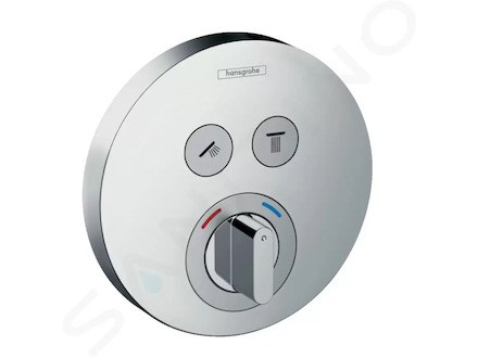 Hansgrohe Shower Select - Baterie pod omítku pro 2 spotřebiče, chrom 15748000