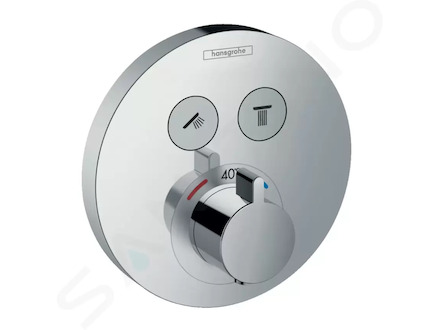 Hansgrohe Shower Select - Termostatická baterie pod omítku pro 2 spotřebiče, chrom 15743000
