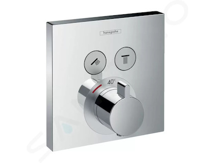 Hansgrohe Shower Select - Termostatická baterie pod omítku, pro 2 výstupy, chrom 15763000