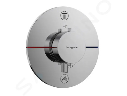 Hansgrohe ShowerSelect Comfort - Termostatická baterie pod omítku, pro 2 spotřebiče, chrom 15554000