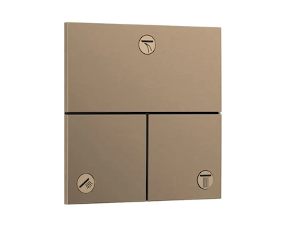 Hansgrohe ShowerSelect Comfort - Ventil pod omítku, pro 3 spotřebiče, kartáčovaný bronz 15573140