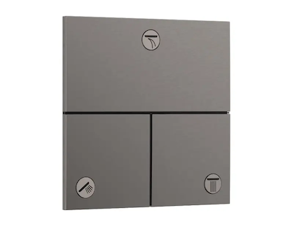 Hansgrohe ShowerSelect Comfort - Ventil pod omítku, pro 3 spotřebiče, kartáčovaný černý chrom 15573340