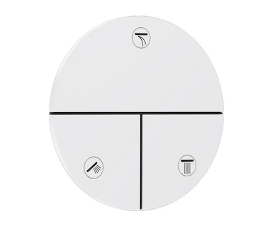 Hansgrohe ShowerSelect Comfort - Ventil pod omítku, pro 3 spotřebiče, matná bílá 15558700