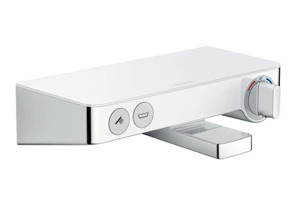 Hansgrohe ShowerTablet Select - Termostatická vanová baterie 300, bílá/chrom 13151400