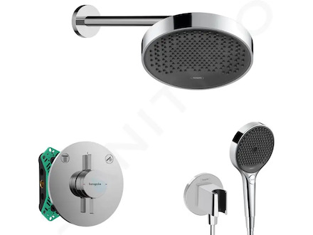 Hansgrohe  - Sprchový set s baterií pod omítku, s tělesem, průměr 25 cm, 3 proudy, chrom SANI21HHH004