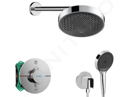 Hansgrohe  - Sprchový set s termostatem pod omítku, s tělesem, průměr 25 cm, 3 proudy, chrom SANI21HHH006