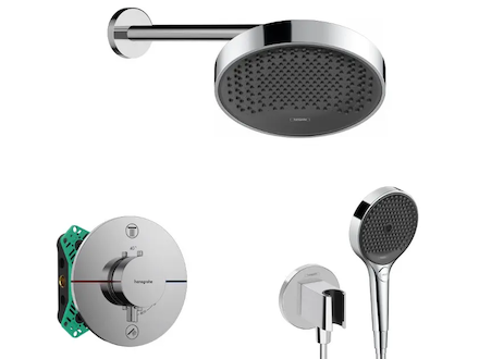 Hansgrohe  - Sprchový set s termostatem pod omítku, s tělesem, průměr 25 cm, 3 proudy, chrom SANI21HHH006