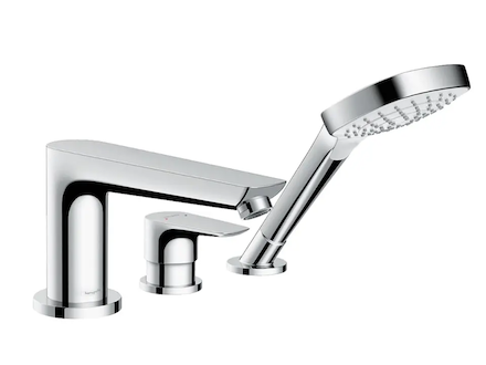 Hansgrohe Talis E - Baterie na okraj vany, 3-otvorová instalace, chrom 71731000