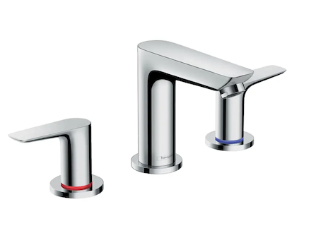 Hansgrohe Talis E - Umyvadlová baterie s výpustí, 3-otvorová instalace, chrom 71733000