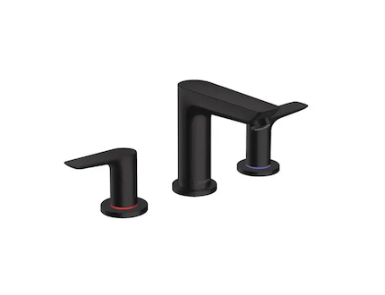 Hansgrohe Talis E - Umyvadlová baterie s výpustí, 3-otvorová instalace, matná černá 71733670